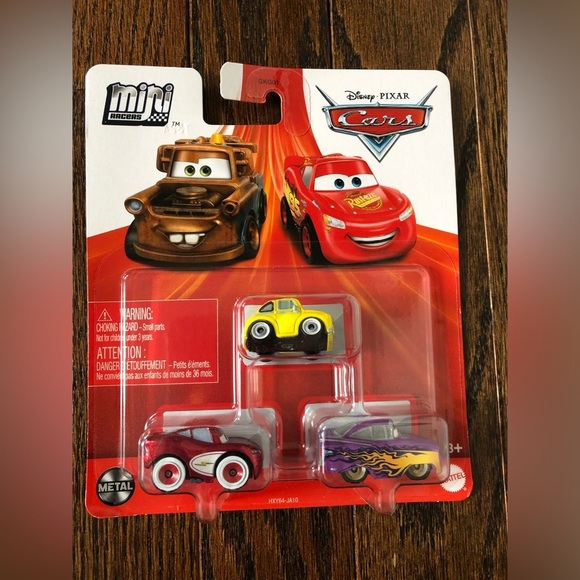 Pixar | Toys | Disney Pixar Cars Mini Racers 3pack Luigi Lightning ...